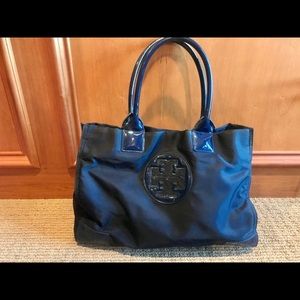 Tory Burch Ella Tote Bag Navy Blue